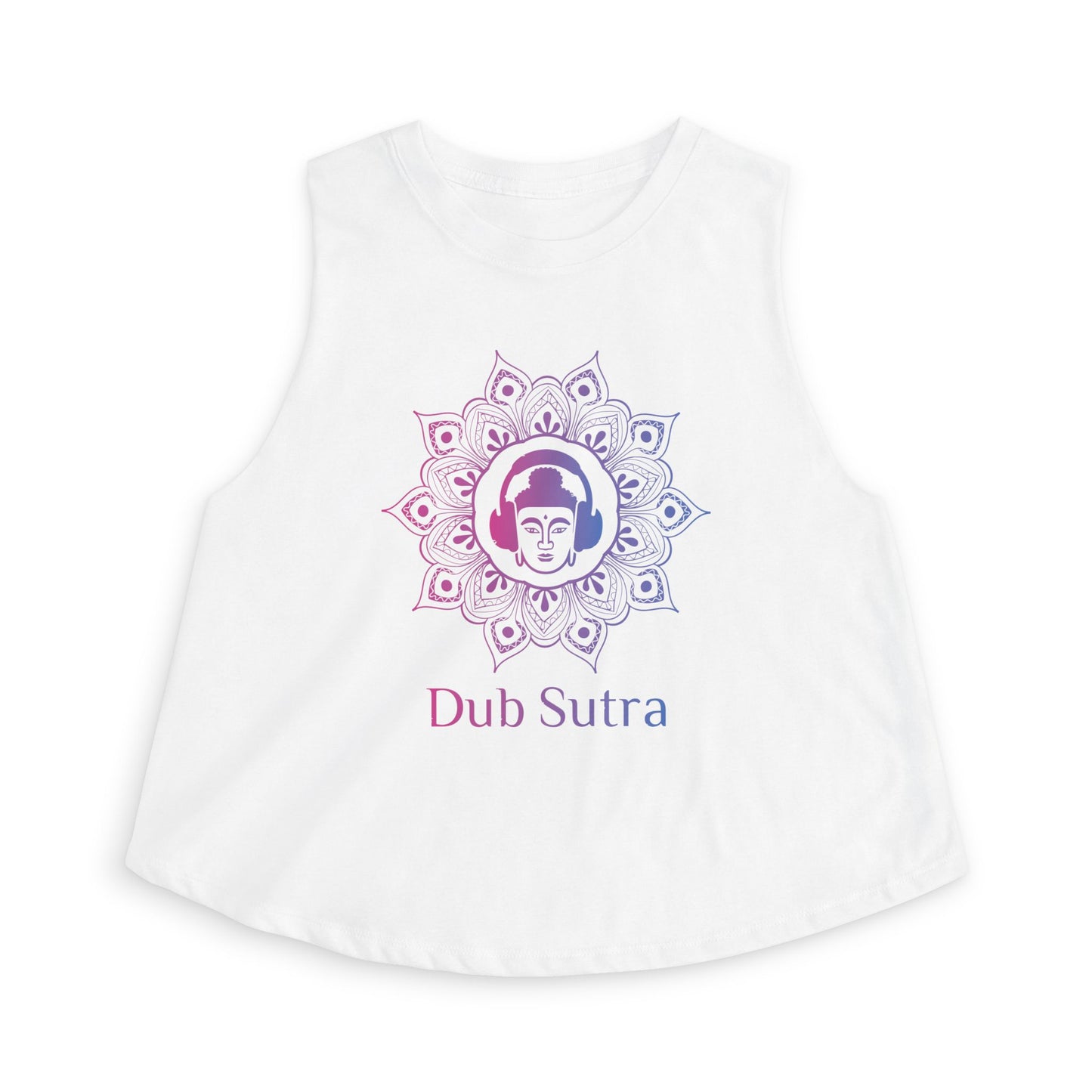Dub Sutra Women's Crop Top — Yoga Buddha Mandala Tank