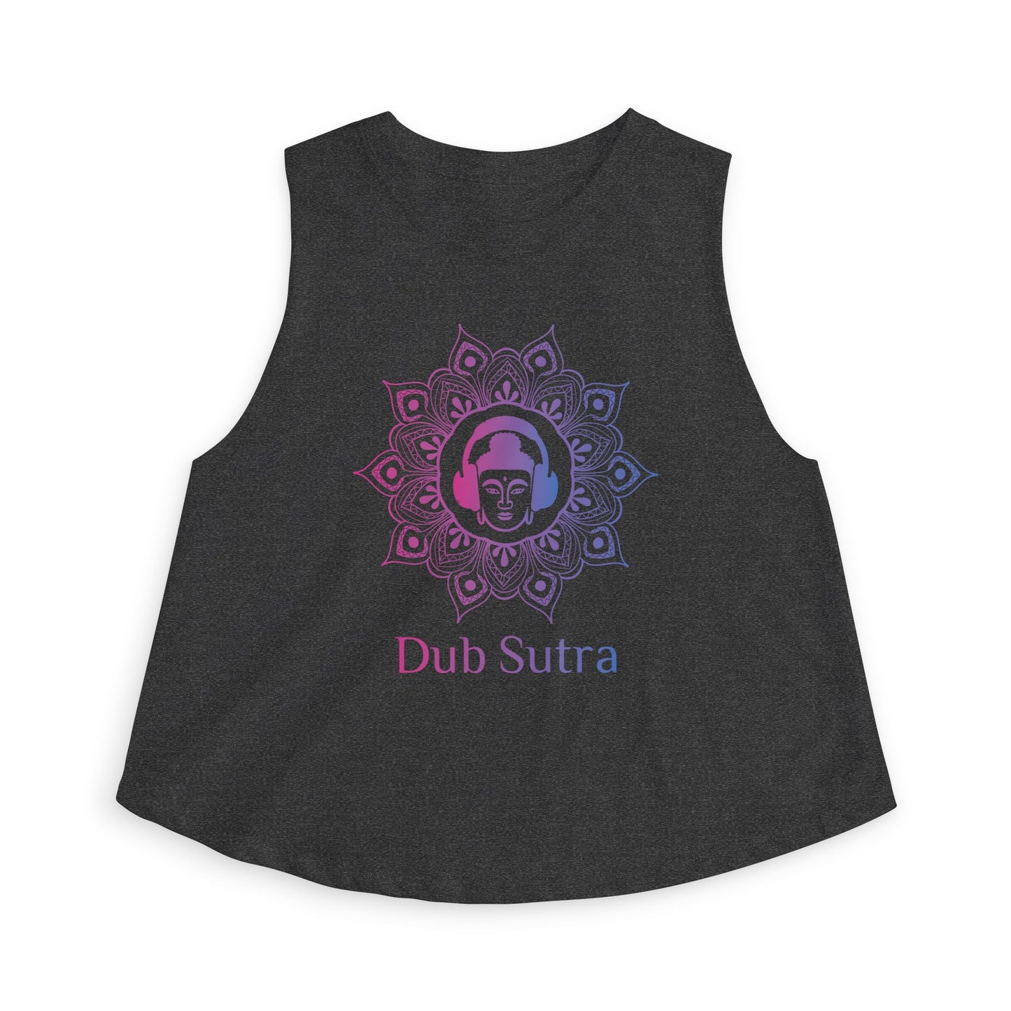 Dub Sutra Women's Crop Top — Yoga Buddha Mandala Tank