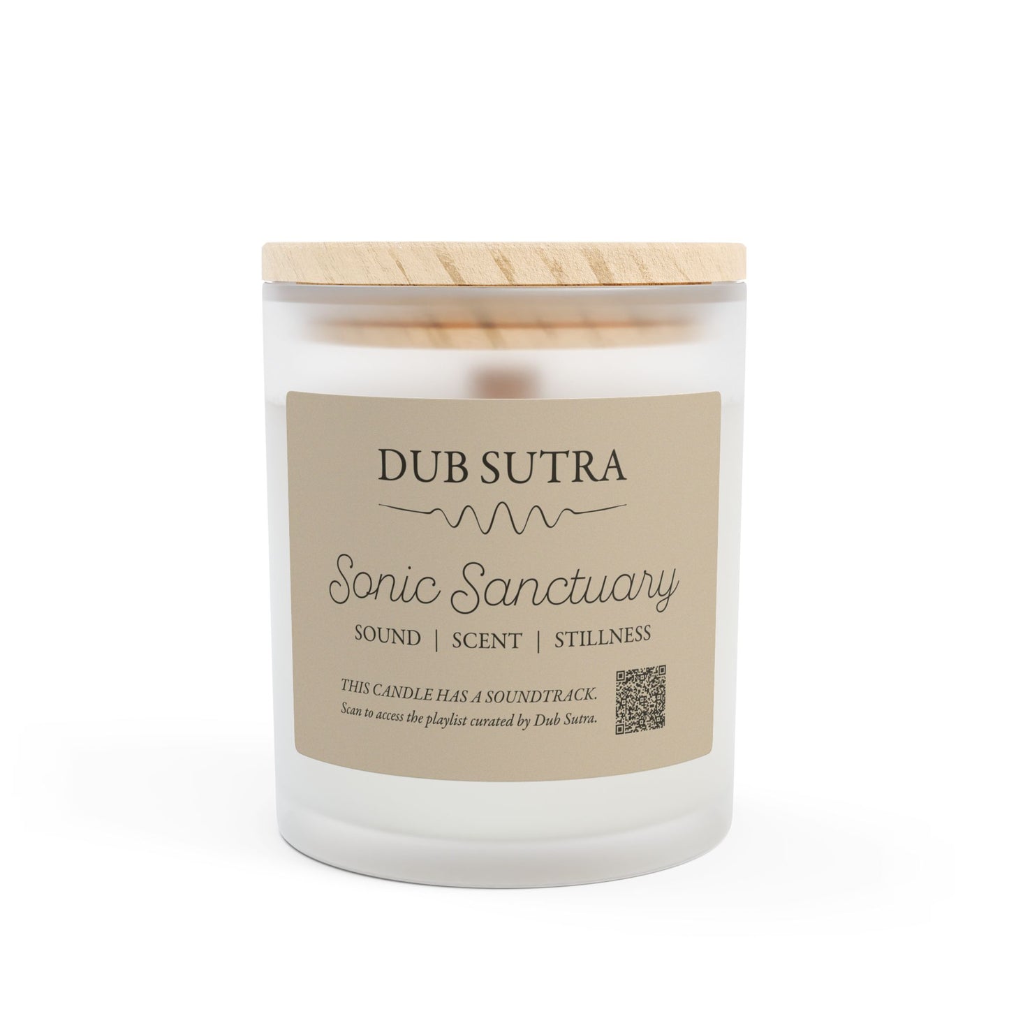 Sonic Sanctuary Ritual Candle + Curated Playlist by Dub Sutra