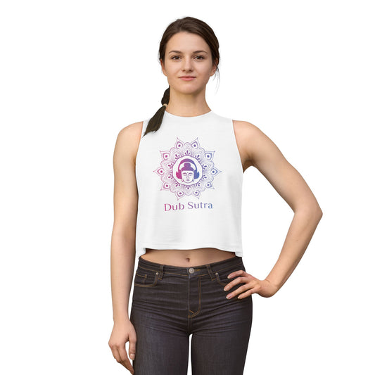 Dub Sutra Women's Crop Top — Yoga Buddha Mandala Tank